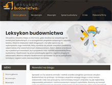 Tablet Screenshot of leksykon-budownictwa.pl